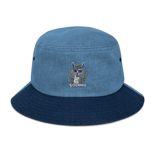 Denim bucket hat